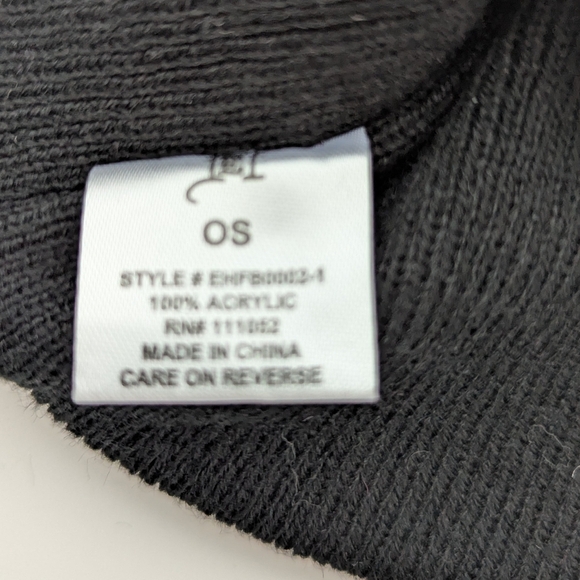 NWT Ed Hardy Adult Black "Love Kills Slowly" Skull Beanie/Chook/Tuque - Picture 8 of 9